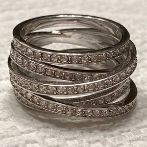 5 Band Genuine Swavroski Crystal Ring